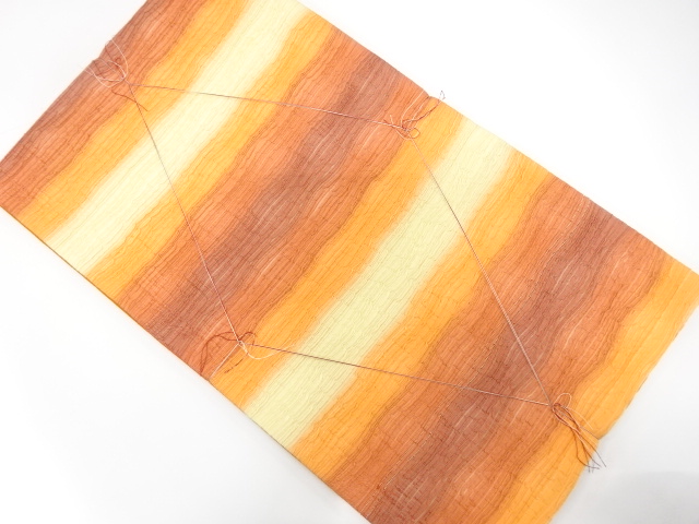 JAPANESE FUKURO OBI / UNUSED / MATELASSE / WOVEN STRIPE